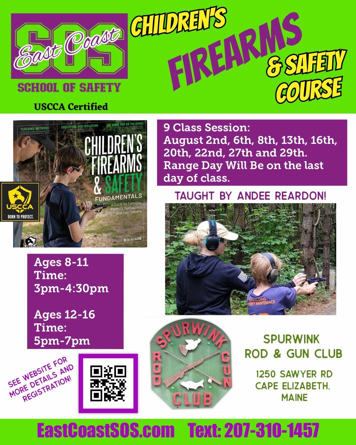 Children's Firearms & Safety Course ages 12+ @ Spurwink Rod & Gun Club Cape Elizabeth