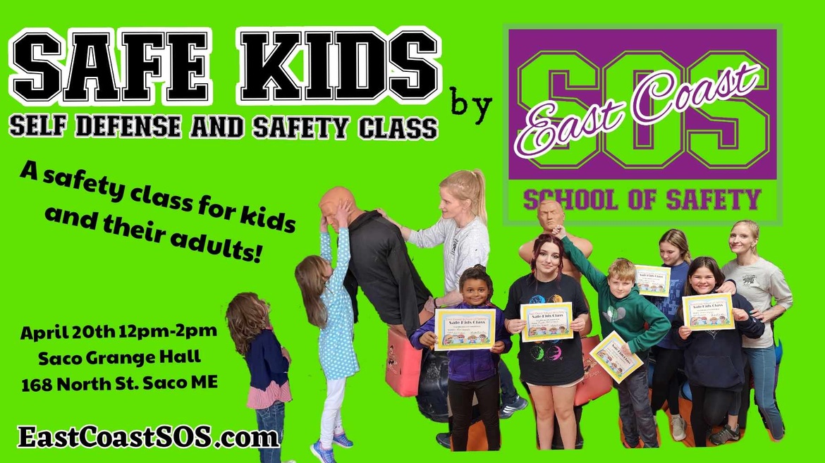 Kids Safety and Self Defense at the Saco Grange Hall