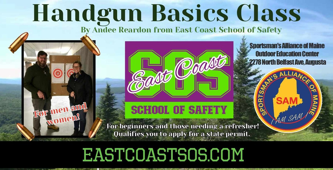 Handgun Basics at S.A.M. Outdoor Education Center, Augusta - Co-ed class