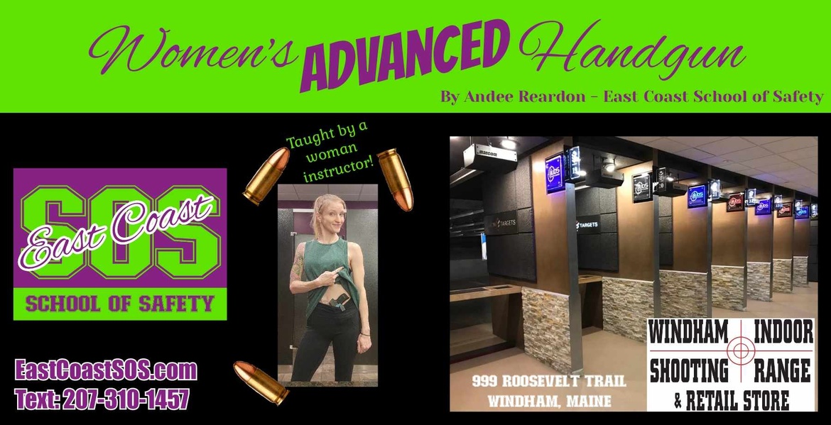 Women's Advanced Handgun at the Windham Indoor Shooting Range